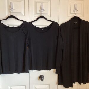 Eileen Fisher Black Women Tops Set